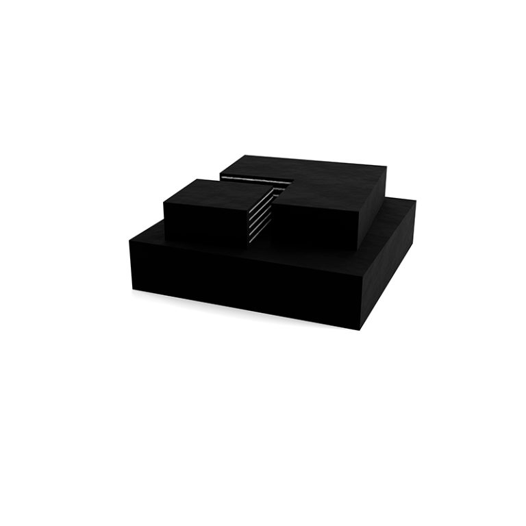 Shimmed elastomeric bridge bearing pads with steel reinforcement plates - multi-directional seismic isolation and load transfer components for Canadian infrastructure projects